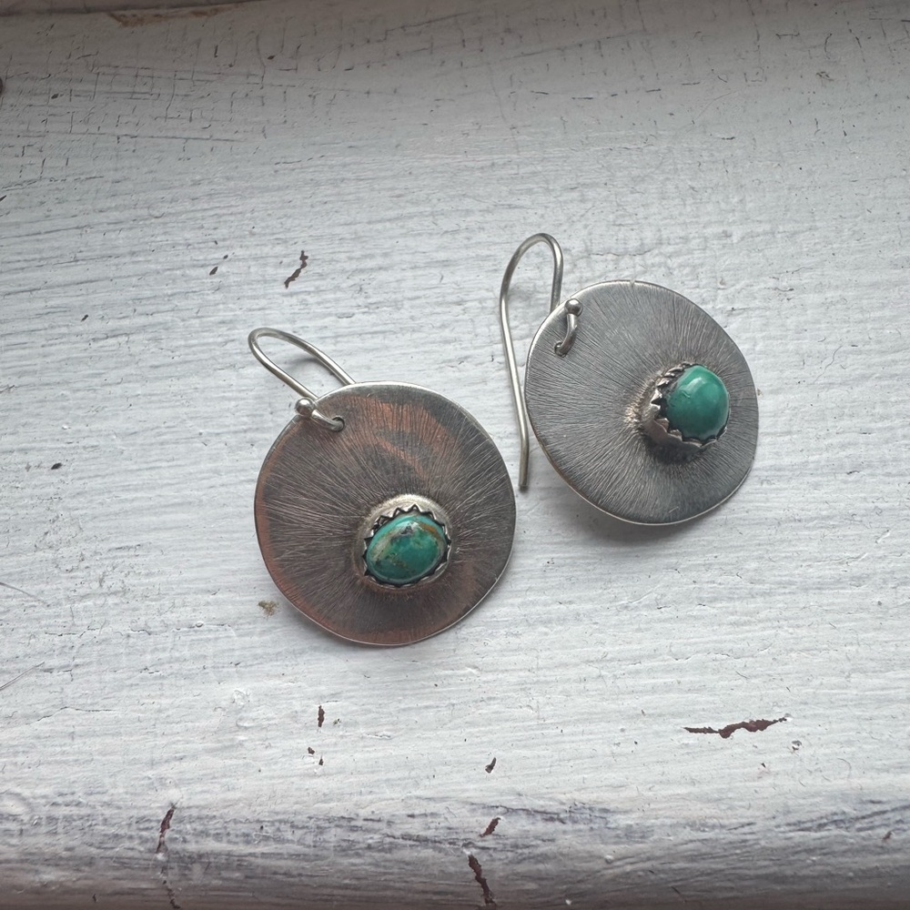 Vintage Sterling and Turquoise Earrings